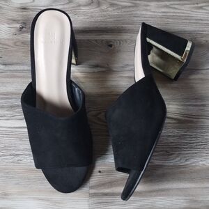 H Halston Womens Spain Block Heel Dress Sandals Size 8